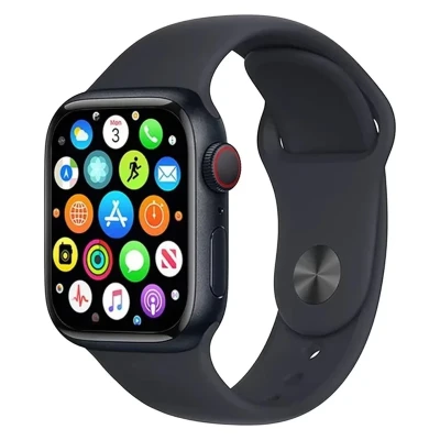 ساعت هوشمند مدل WS-60 MAX با قابلیت صفحه نمایش رنگی و لمسی، کنترل موسیقی، کنترل سطح اکسیژن خون، مکالمه با بلوتوث، پشتیبانی از زبان فارسی و امکان تغییر تم ساعت و بند سلیکونی
