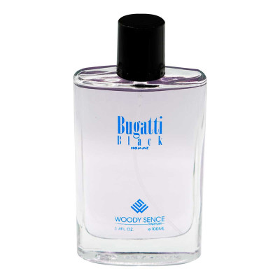 ادو پرفیوم مردانه وودی سنس مدل Bugatti Black  حجم 100 میلی لیتر
