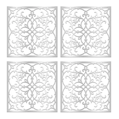 تایل سقفی مدل ارتمیس کد 10 سایز 60x60 سانتی متر مجموعه 4 عددی