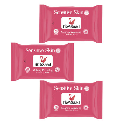 دستمال مرطوب نیوساد مدل Sensitive-W3 سه بسته 28 عددی