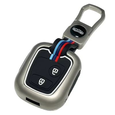 کاور ریموت و سوئیچ خودرو مدل دور فلزی شبرنگ کد MC-PG-S مناسب برای پژو 206 و 207