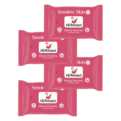دستمال مرطوب نیوساد مدل Sensitive-W4 چهار بسته 28 عددی