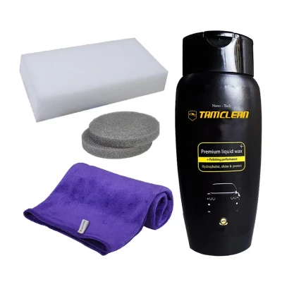 کیت ترمیم رنگ خودرو تام کلین مدل TC-002 وزن 500 گرم مجموعه  پنج عددی