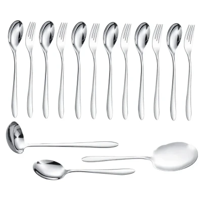 سرویس قاشق و چنگال 15 پارچه جی فی نی مدل G-015