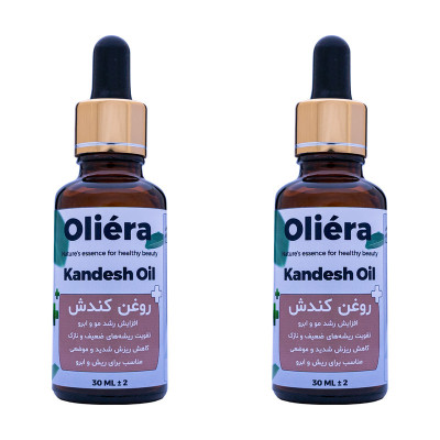 روغن مو اُلیئرا مدل کندش کد +A حجم 60 میلی لیتر بسته 2 عددی