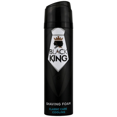 فوم اصلاح خنک کننده صورت بلک کینگ مدل CLASSIC CARE COOLING حجم 200 میلی لیتر