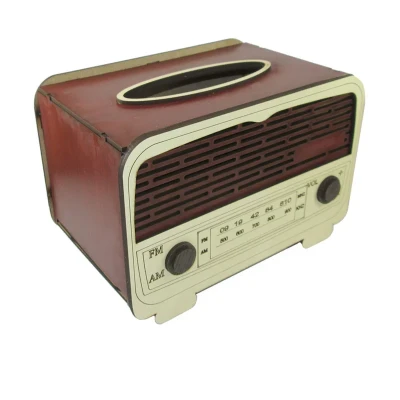 جعبه دستمال کاغذی طرح رادیو کد g1