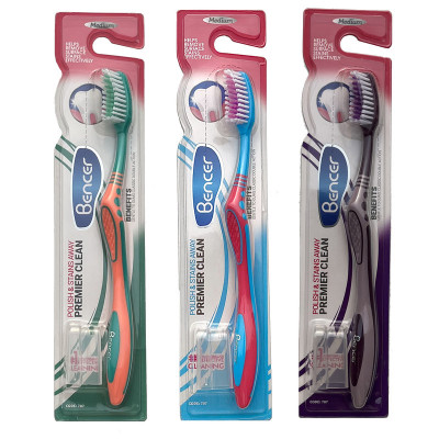 مسواک بنسر  مدل PREMIER CLEAN با برس متوسط بسته 3 عددی