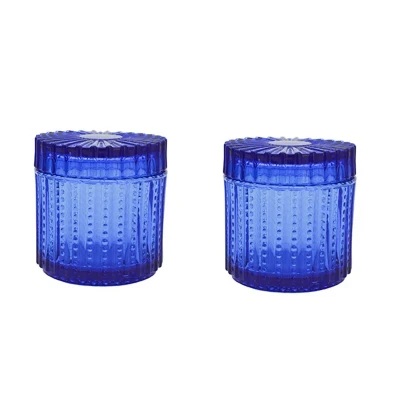 قندان طرح نیلوفر  مدل شیاردار کد GL02 مجموعه 2 عددی
