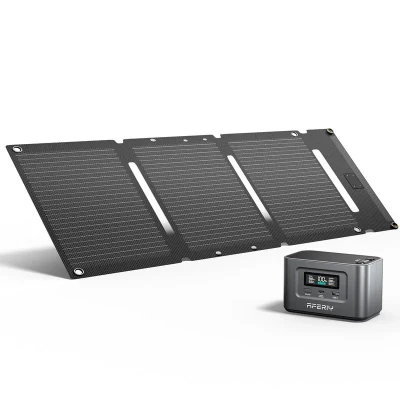 پنل خورشیدی 30 وات آفیری مدل AF-SL030 به همراه پاوراستیشن