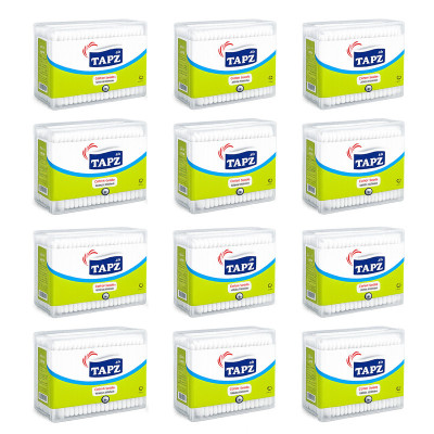 گوش پاک‌کن تاپز مدل Cup12 12 دوازده بسته 200 عددی