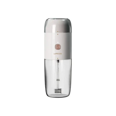 قهوه ساز لپرسو مدل دستگاه دو کاره فوم ساز شیر و آسیاب قهوه لپرسو مدل LePresso LPMFGRWH 2IN1 Portable Milk Frother