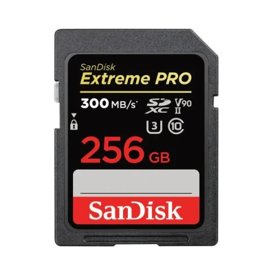 کارت حافظه SDXC سن دیسک مدل Extreme PRO کلاس 10 استاندارد UHS-II U3 سرعت 300MBs ظرفیت 256 گیگابایت