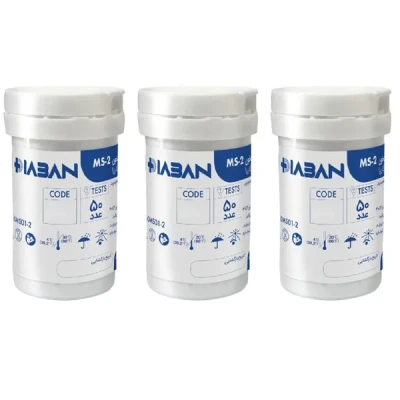 نوار دستگاه تست قند خون دیابان مدل MS-2 سازگار با دستگاه دیابان سه بسته 50 عددی
