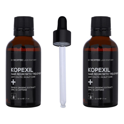 لوسیون تقویت‌کننده مو موپک مدل kopexil مناسب برای انواع مو حجم 50 میلی‌لیتر مجموعه 2 عددی
