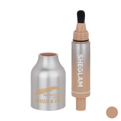 سایه ابرو شیگلم مدل  angled brush&dip latte