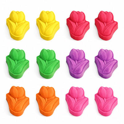 کوکتل پدیکور کد 004 مدل Tulip وزن 60 گرم بسته 12 عددی