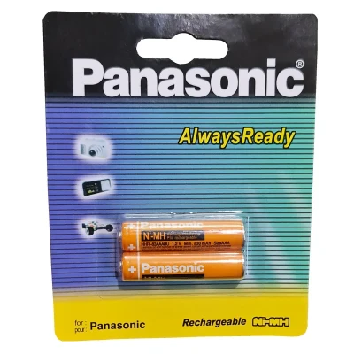 باتری تلفن بی سیم قابل شارژ پاناسونیک مدل HHR-3MRT2BM بسته 2 عددی