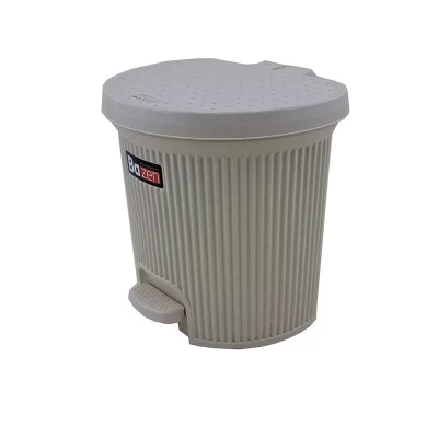 سطل زباله پدالی بازن مدل گرافیک کد 2265 گنجایش 5 لیتر