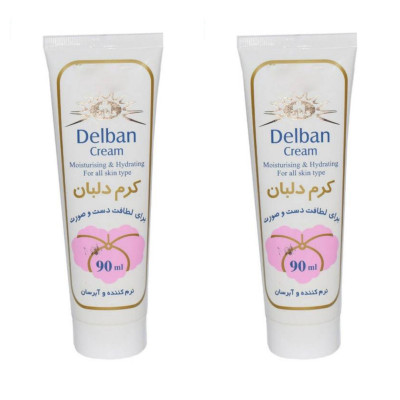 کرم نرم کننده دلبان مدل 01 حجم 90 میلی لیتر مجموعه 2 عددی