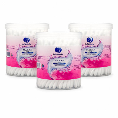 گوش پاک‌کن ماکان آسا مدل pure ctn سه بسته 100 عددی