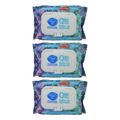 دستمال مرطوب دافی مدل 1 Q10 Stop acne مجموعه 3 عددی
