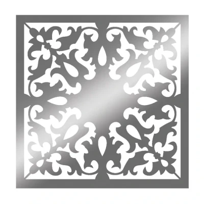 تایل سقفی آسمان مجازی مدل 1201 سایز 29.5x29.5 سانتی متر نقره ای بسته 4 عددی