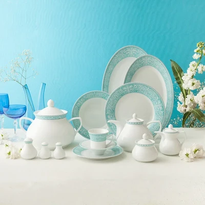 سرویس غذاخوری 108 پارچه چینی زرین ایران سری شهرزاد مدل ورونا درجه یک