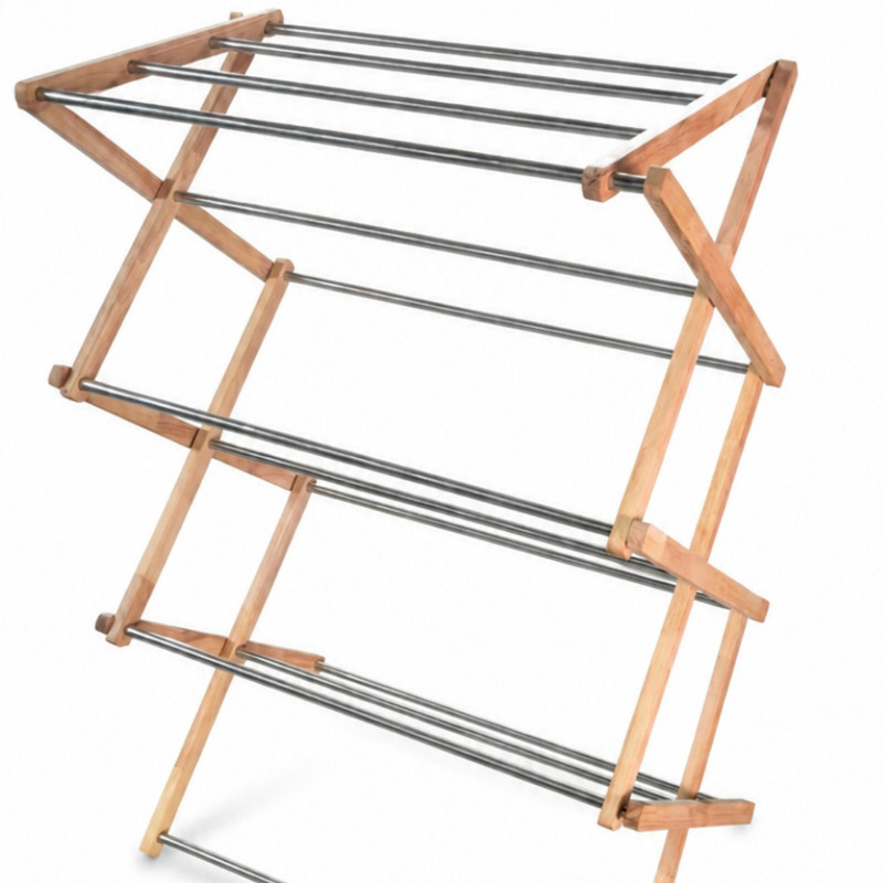 بند رخت ایستاده تاشو مدل آکاردئونی ساده