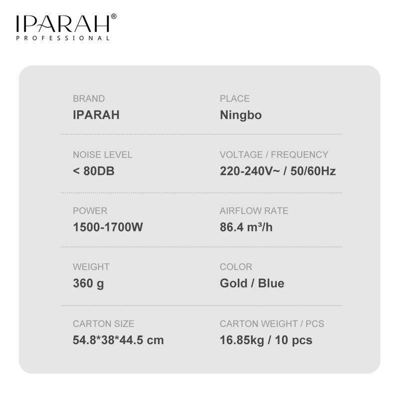 سشوار حرفه ای 1700وات ای پاراه مدل P-390