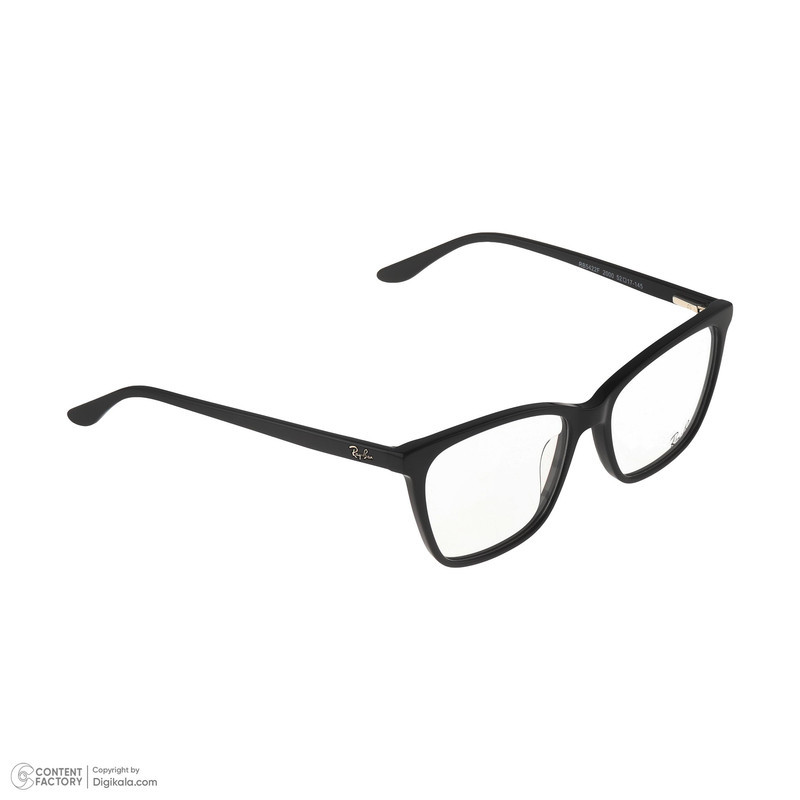 فریم عینک طبی ویفرر (Wayfarer) ری بن مدل RB5422F-2000 مناسب برای صورت مستطیل، مربع، قلب و بیضی