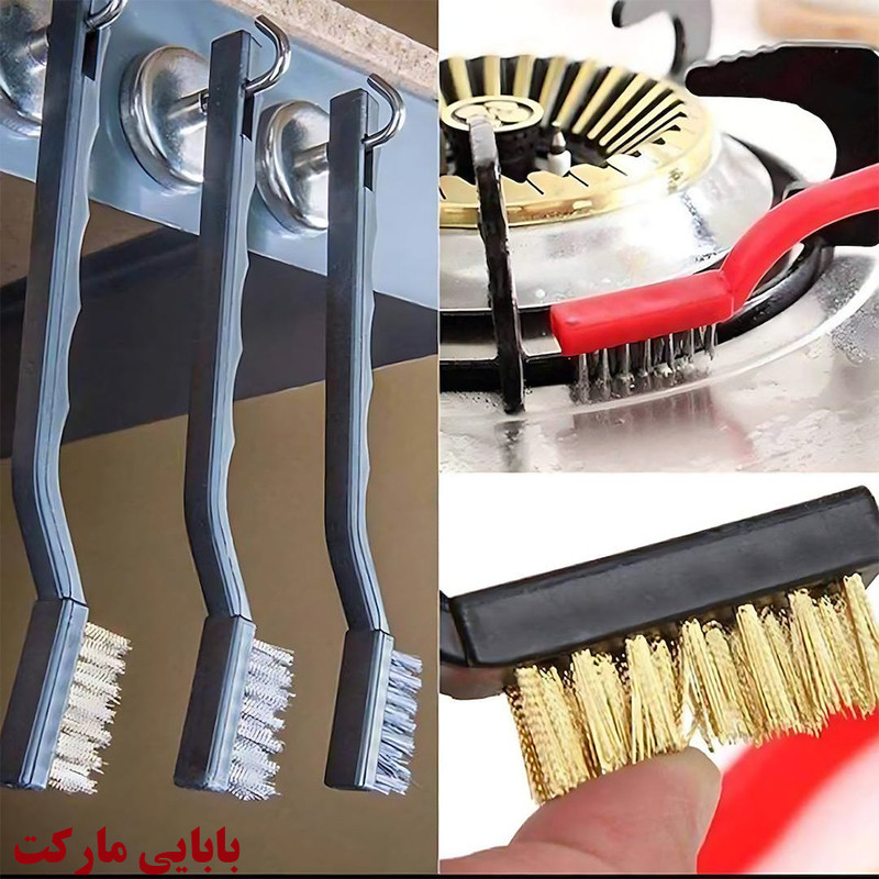 برس شستشو مدل مسواکی رنگی مجموعه 6 عددی
