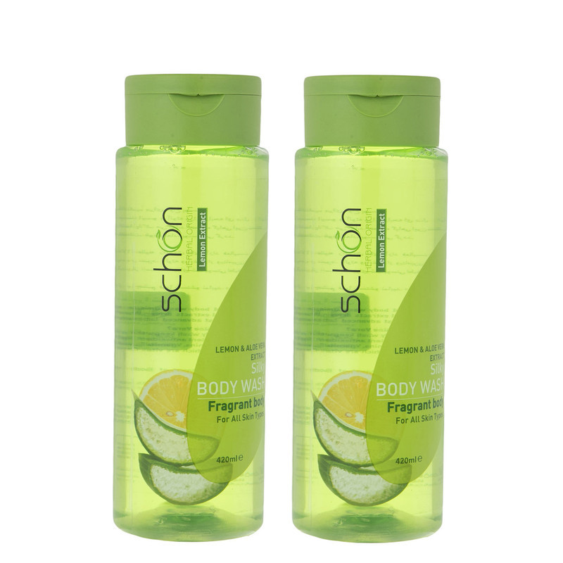 شامپو بدن شون مدل Aloevera and Lemon حجم 420 میلی لیتر مجموعه 2 عددی
