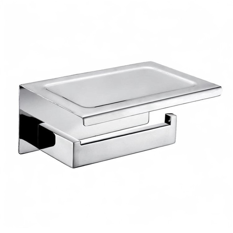 پایه رول دستمال کاغذی مدل صفحه دار استیل کد AK14