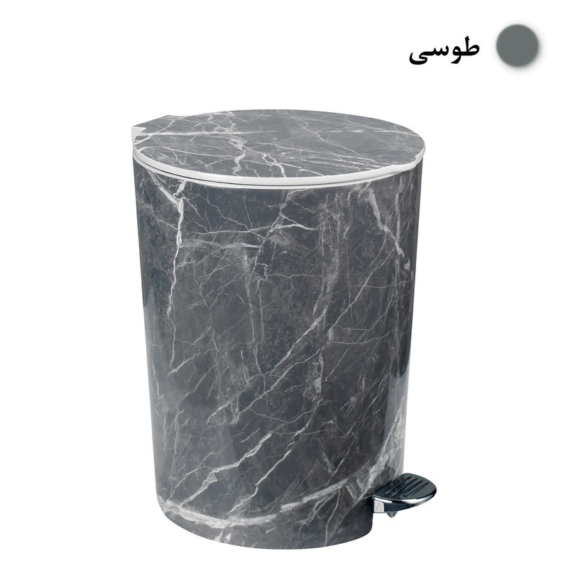 ست سطل زباله و فرچه مدل ماربل کد GR