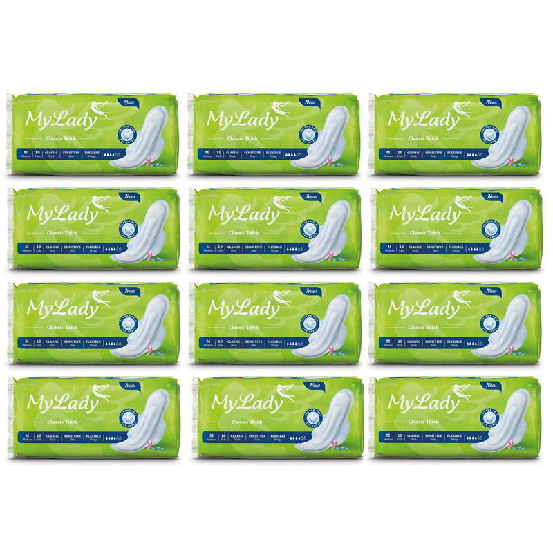 نوار بهداشتی مای لیدی مدل Classic مجموعه 12 عددی