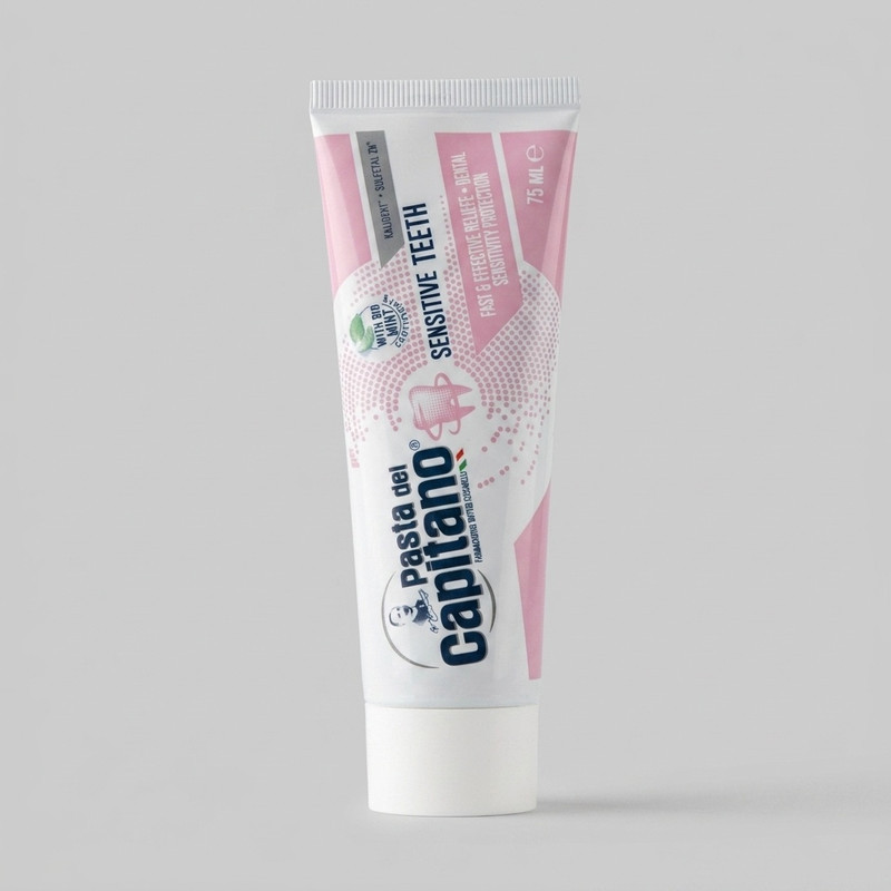 خمیر دندان پاستا دل کاپیتانو مدل Sensitive Teeth حجم 75 میلی لیتر