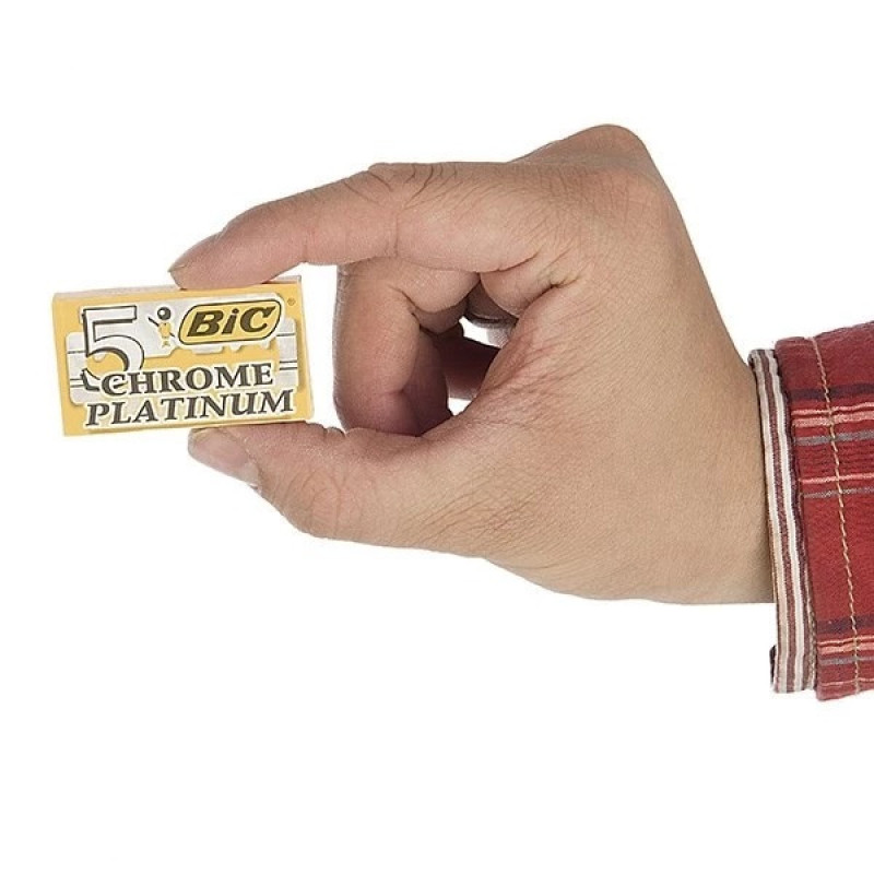 تیغ یدک بیک مدل  double edge platinum بسته 4 عددی
