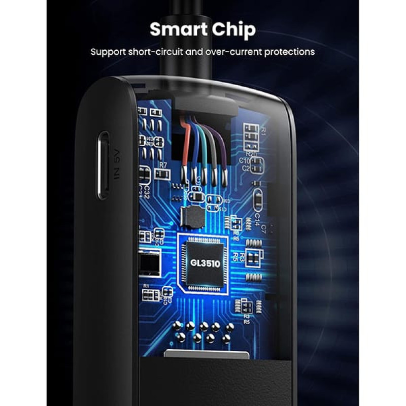 هاب 4 پورت USB یوگرین مدل CM416-80657 طول کابل 1 متر
