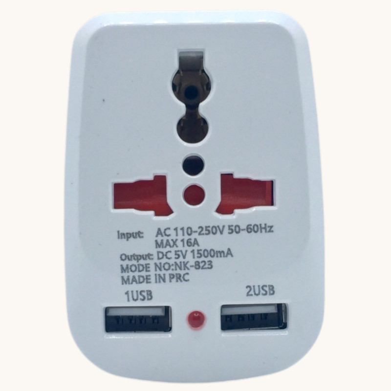 مبدل برق مدل 2USB-1500MA