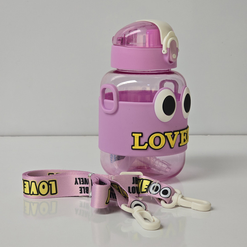 قمقمه کودک مدل دو چشم طرح LOVELY گنجایش 0.65 لیتر