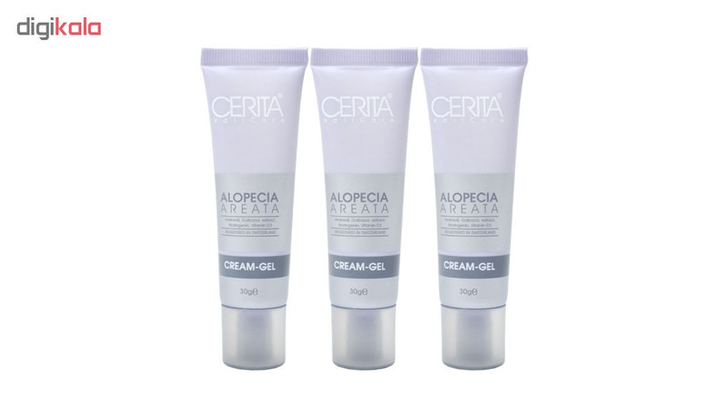 ژل ضد ریزش مو سریتا مدل Alopeca Areata وزن 30 گرم مجموعه 3 عددی