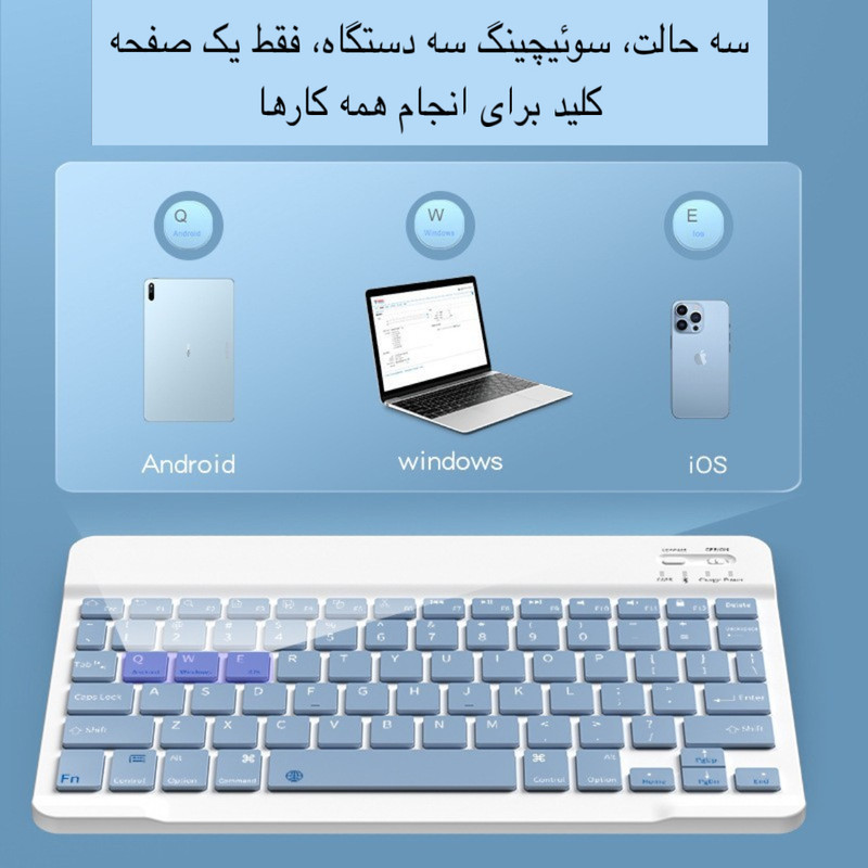 کیبورد و ماوس بی سیم مدل KIT، سوییچ ممبران، Tenkeyless