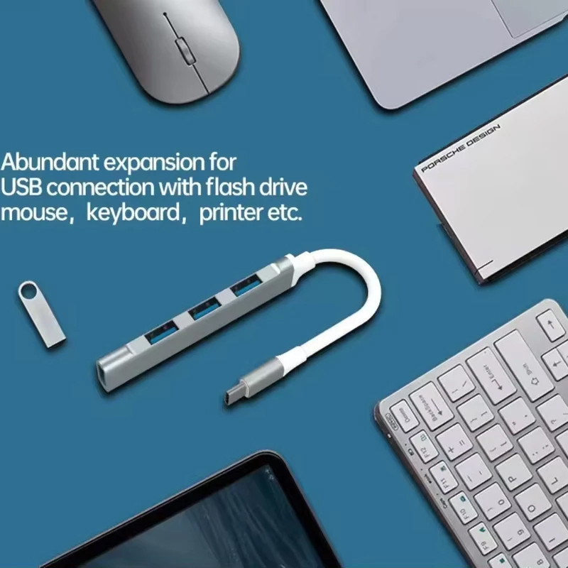 هاب 4 پورت USB-C اکی یس مدل 4IN1 TYPE-C