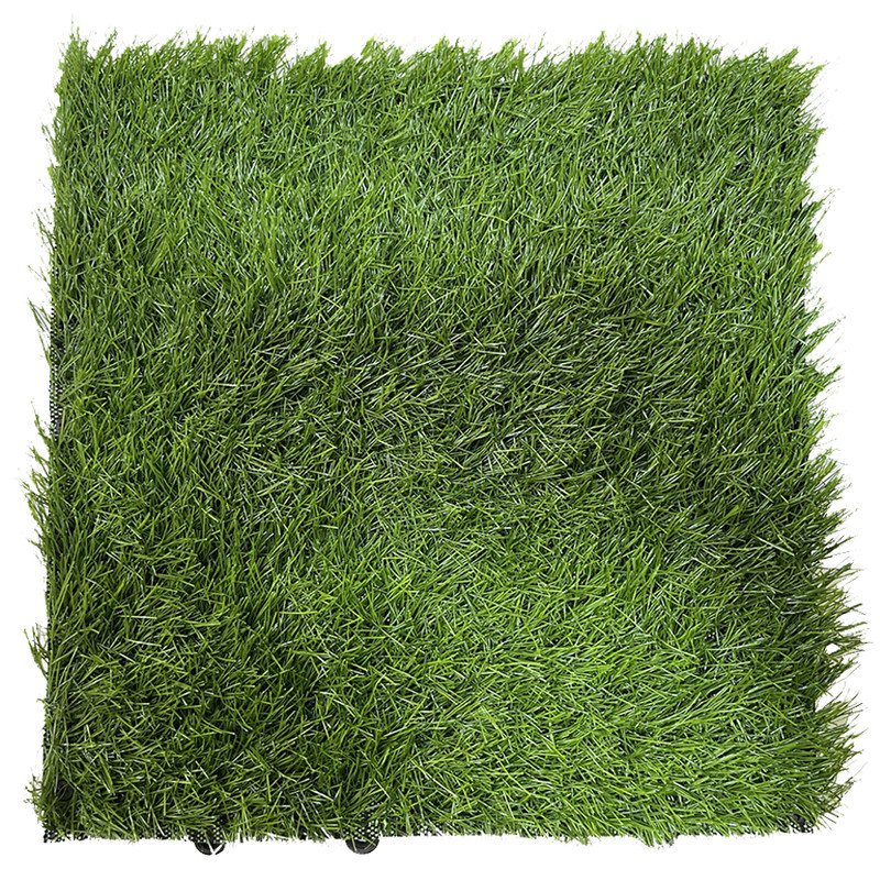 کفپوش مدل تایل چمن مصنوعی زمرد سایز 30x30 سانتی متر