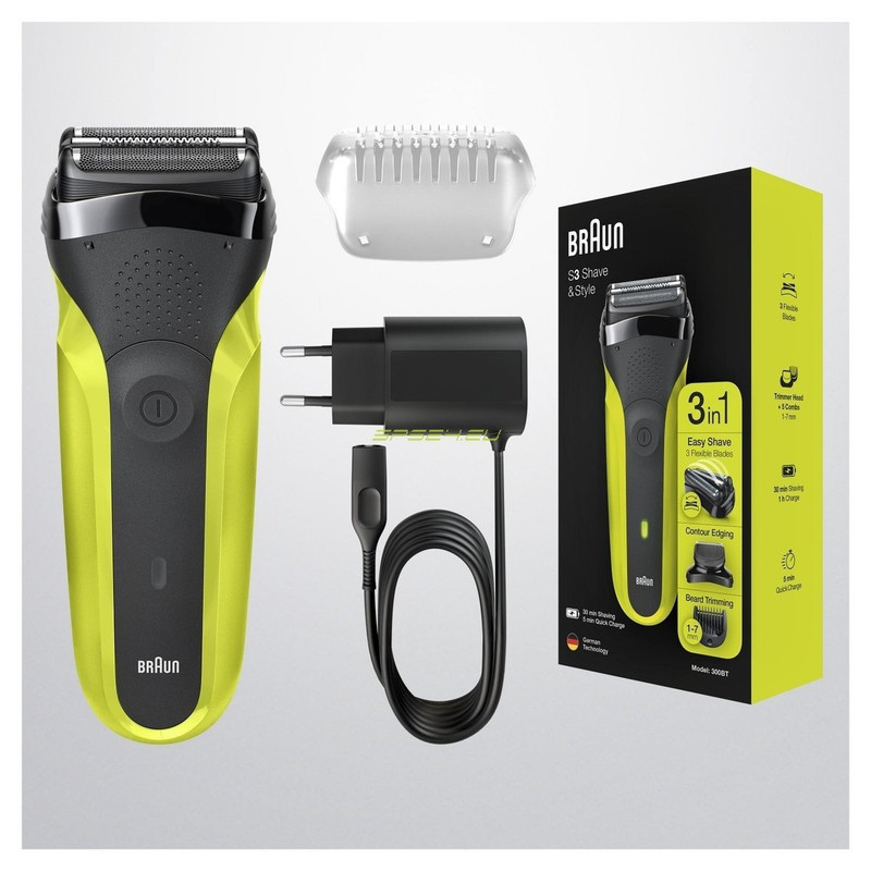 ماشین اصلاح موی صورت براون شارژی مدل S3 300BT