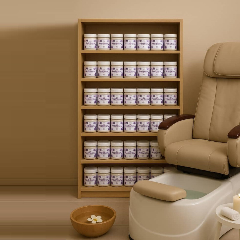 ژل پدیکور پدی شاین مدل 4cl وزن 90 گرم به همراه پودر حلال پدی شاین مدل 4cl وزن 125 گرم بسته 8 عددی