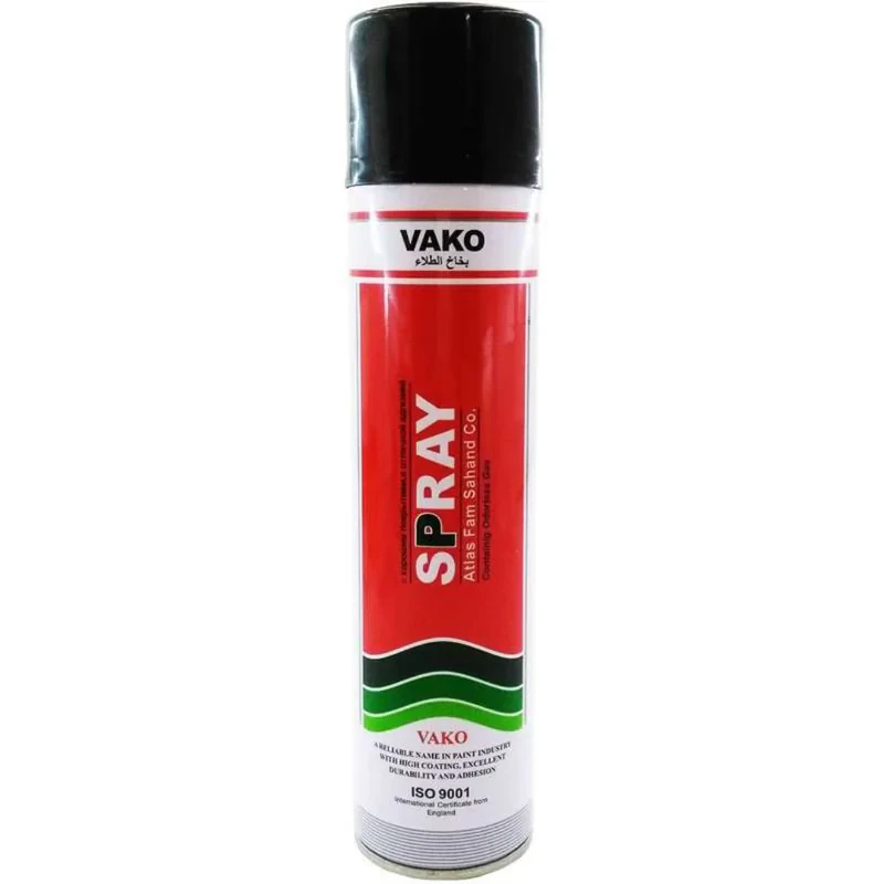 اسپری رنگ مشکی مات واکو کد vak617 حجم 300 میلی متر