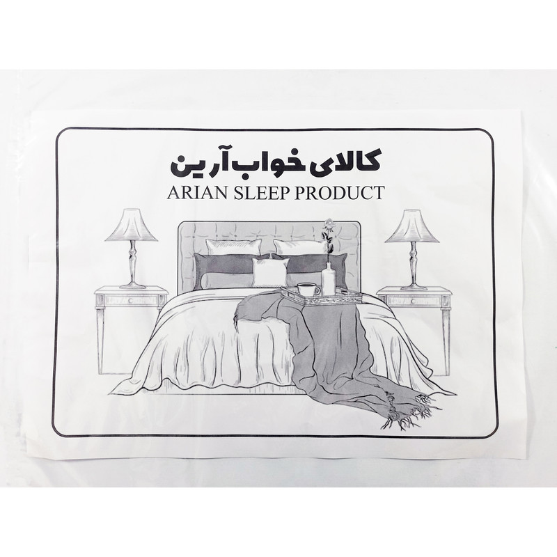 ملحفه آرین مدل کشدار کد Barg1 یک نفره سایز 120x200 سانتی متر