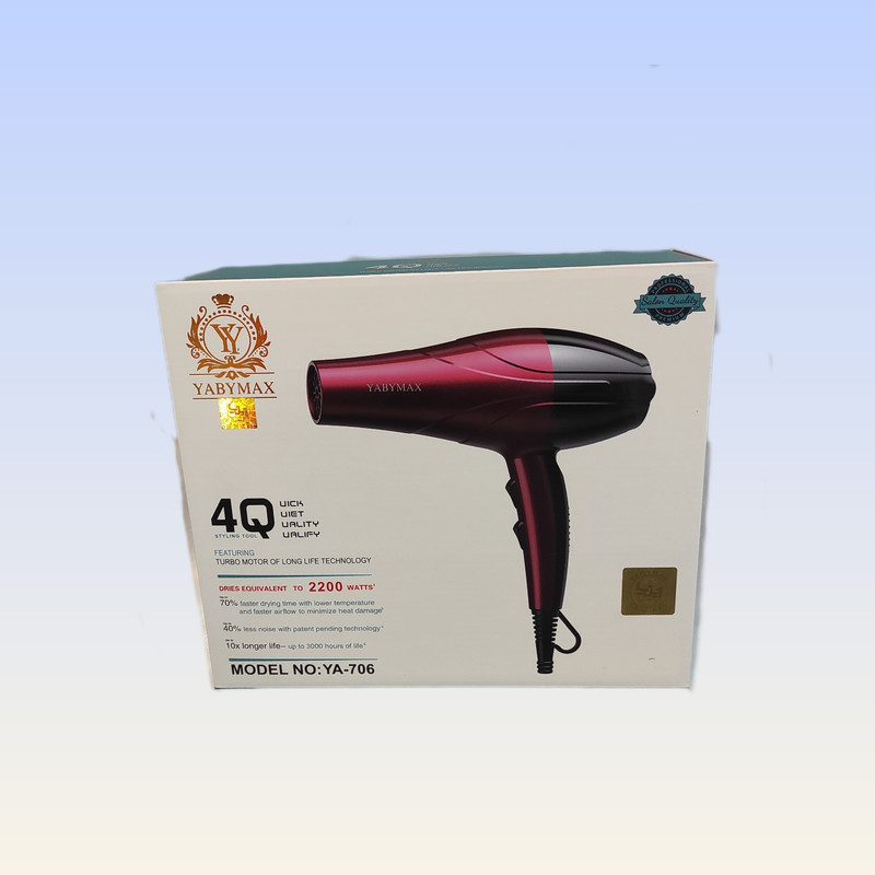 سشوار حرفه ای ۲۲۰۰ وات یابی مکس مدل YA-706